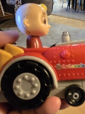 Colormelo Red Push Toy Car with Character Figure